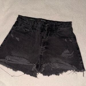 Wild Fable Black Distressed Jean Shorts